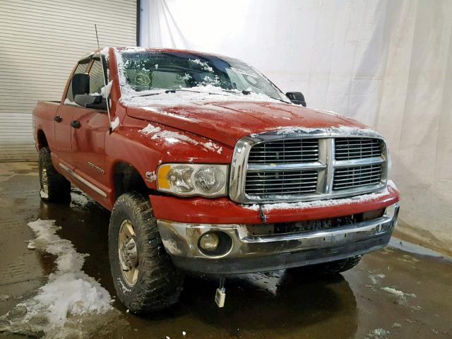 3D7KS28C85G838380 - 2005 DODGE RAM 2500 S წითელი ფოტო 1