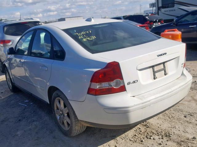 YV1MS382472299634 - 2007 VOLVO S40 2.4I WHITE photo 3