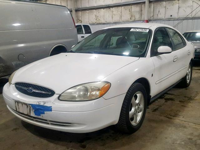 1FAFP55261G250760 - 2001 FORD TAURUS SES WHITE photo 2