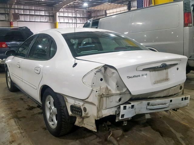 1FAFP55261G250760 - 2001 FORD TAURUS SES WHITE photo 3