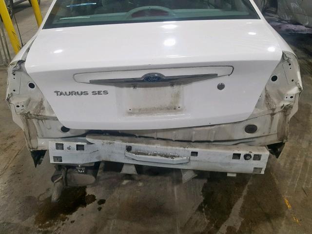 1FAFP55261G250760 - 2001 FORD TAURUS SES WHITE photo 9