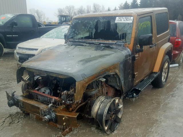 1J4AA7D13BL581681 - 2011 JEEP WRANGLER J BROWN photo 2