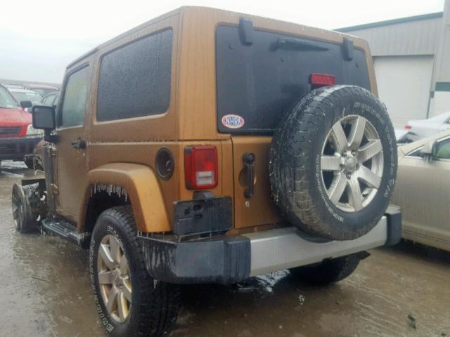 1J4AA7D13BL581681 - 2011 JEEP WRANGLER J BROWN photo 3