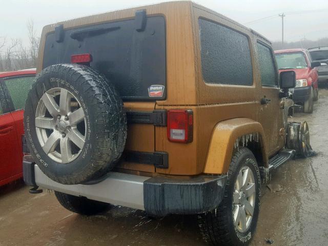 1J4AA7D13BL581681 - 2011 JEEP WRANGLER J BROWN photo 4