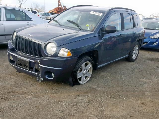 1J8FT47W27D185859 - 2007 JEEP COMPASS BLUE photo 2