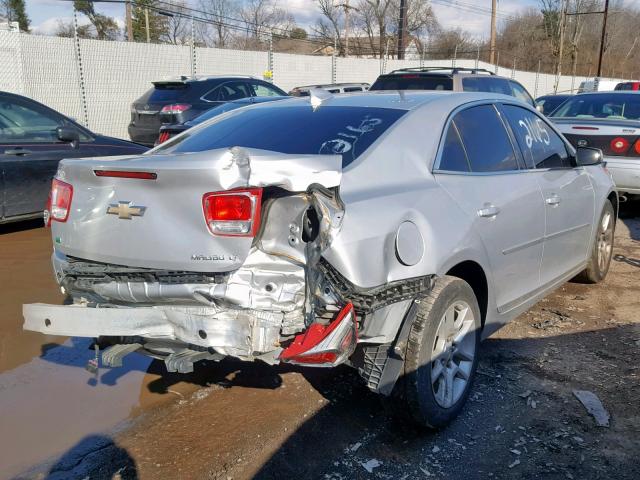 1G11C5SL7FF261463 - 2015 CHEVROLET MALIBU 1LT ვერცხლისფერი ფოტო 4