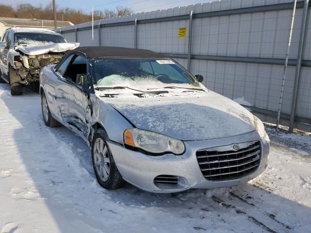 1C3EL75R94N125055 - 2004 CHRYSLER SEBRING GT SILVER photo 1