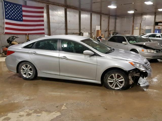 5NPEB4AC3EH887684 - 2014 HYUNDAI SONATA GLS SILVER photo 9