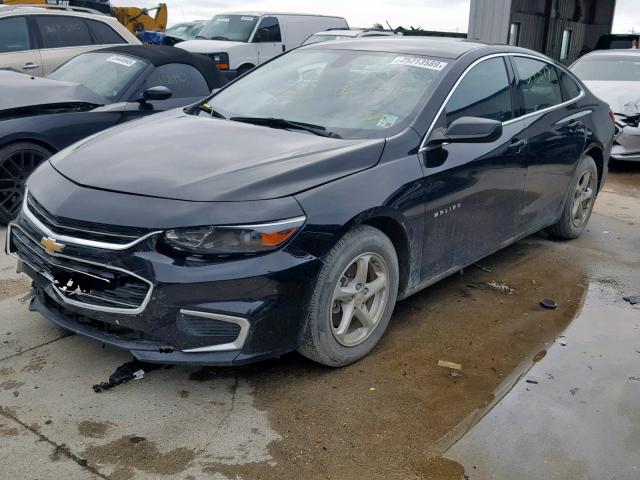 1G1ZB5ST3HF208039 - 2017 CHEVROLET MALIBU LS BLACK photo 2