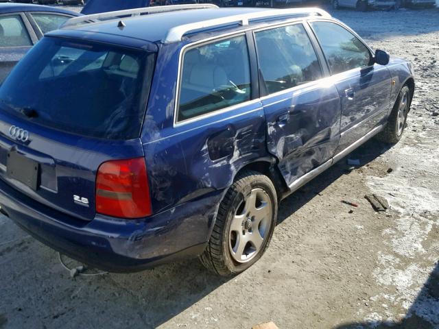 WAUGD28DXWA144189 - 1998 AUDI A4 2.8 AVA BLUE photo 9