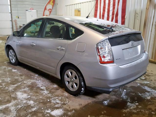 JTDKB20U187740595 - 2008 TOYOTA PRIUS SILVER photo 3