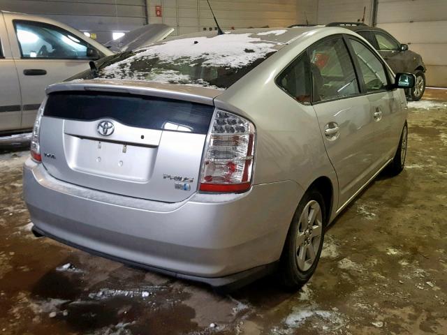 JTDKB20U187740595 - 2008 TOYOTA PRIUS SILVER photo 4