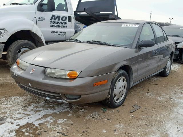 1G8ZH5287YZ144047 - 2000 SATURN SL1 GRAY photo 2