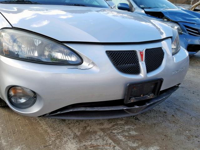 2G2WS522251208168 - 2005 PONTIAC GRAND PRIX SILVER photo 9