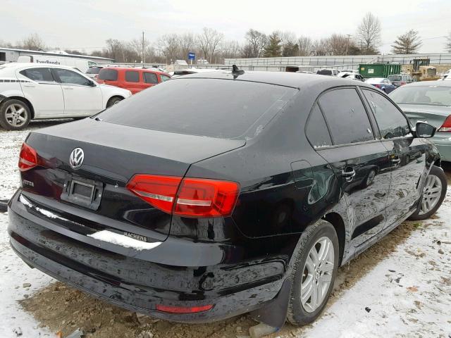 3VW2K7AJ7FM352577 - 2015 VOLKSWAGEN JETTA BASE BLACK photo 4