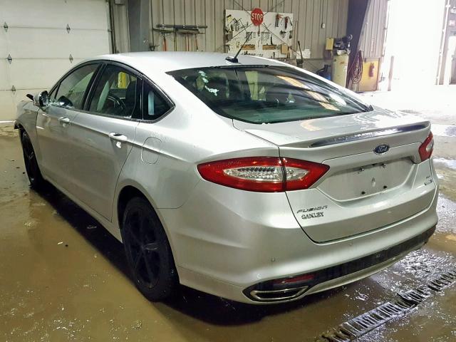 3FA6P0T9XGR141559 - 2016 FORD FUSION SE SILVER photo 3