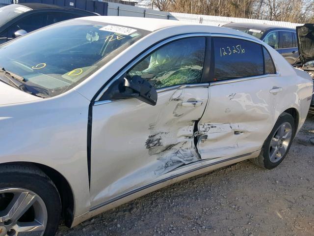 1G1ZC5EB8AF278724 - 2010 CHEVROLET MALIBU 1LT WHITE photo 10