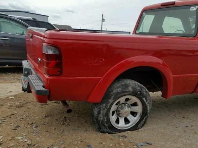 1FTYR14E73PA33853 - 2003 FORD RANGER SUP RED photo 9