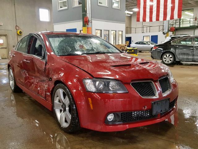 6G2EC57Y59L214491 - 2009 PONTIAC G8 GT RED photo 1