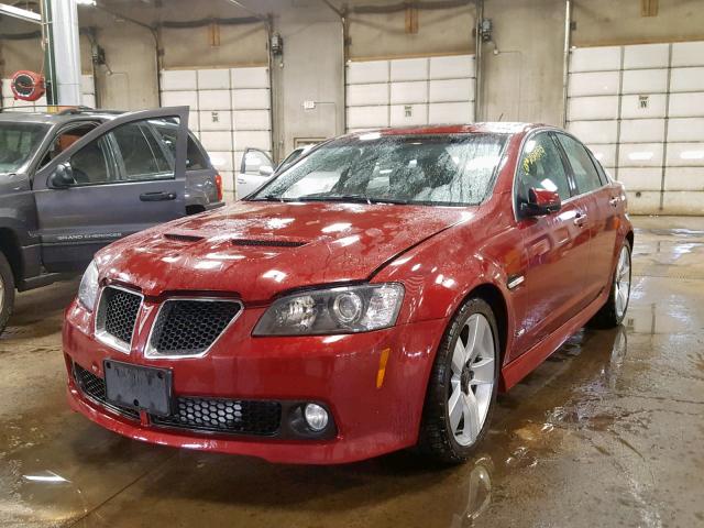 6G2EC57Y59L214491 - 2009 PONTIAC G8 GT RED photo 2