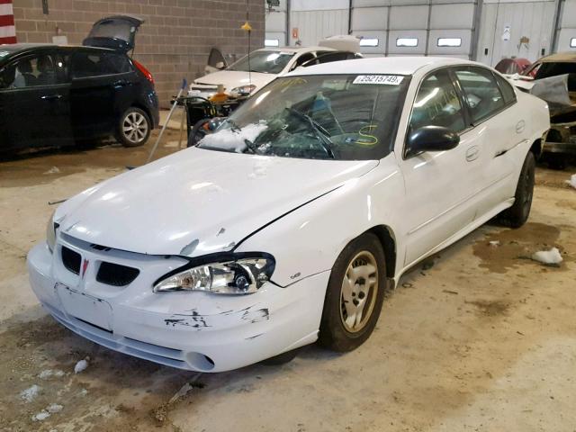 1G2NF52E74M707528 - 2004 PONTIAC GRAND AM S WHITE photo 2