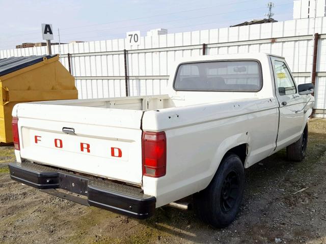 1FTBR10T5JUE09989 - 1988 FORD RANGER WHITE photo 4