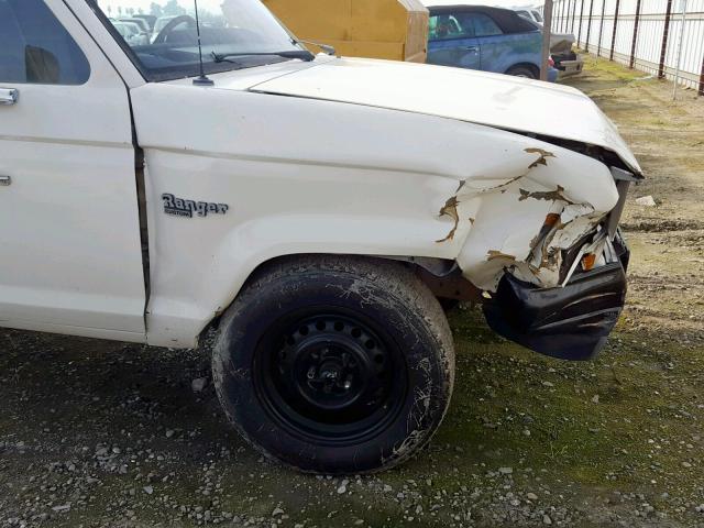 1FTBR10T5JUE09989 - 1988 FORD RANGER WHITE photo 9