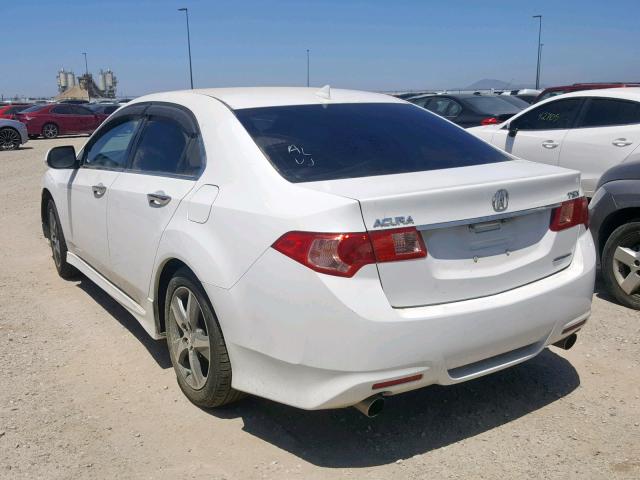 JH4CU2F83CC021789 - 2012 ACURA TSX SE WHITE photo 3