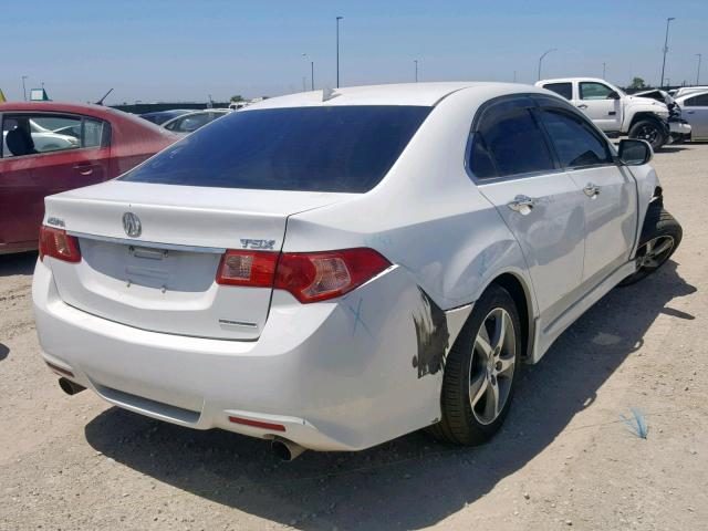 JH4CU2F83CC021789 - 2012 ACURA TSX SE WHITE photo 4