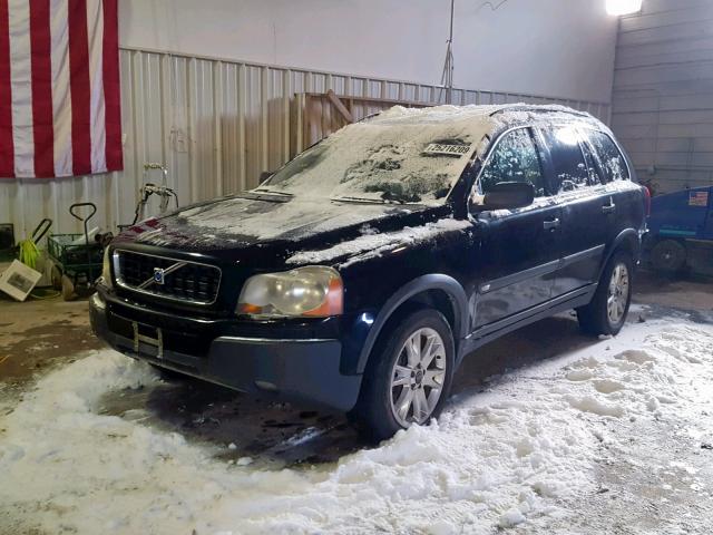 YV1CZ91H841107898 - 2004 VOLVO XC90 T6 BLACK photo 2