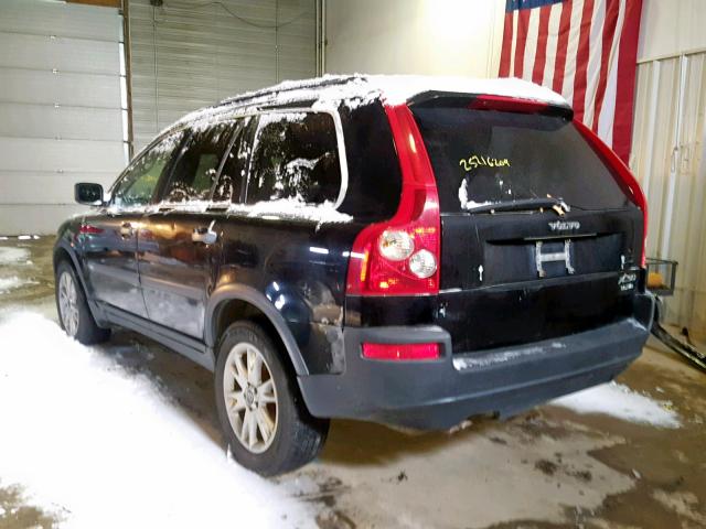 YV1CZ91H841107898 - 2004 VOLVO XC90 T6 BLACK photo 3