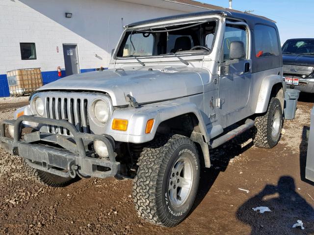 1J4FA44SX6P762661 - 2006 JEEP WRANGLER / SILVER photo 2