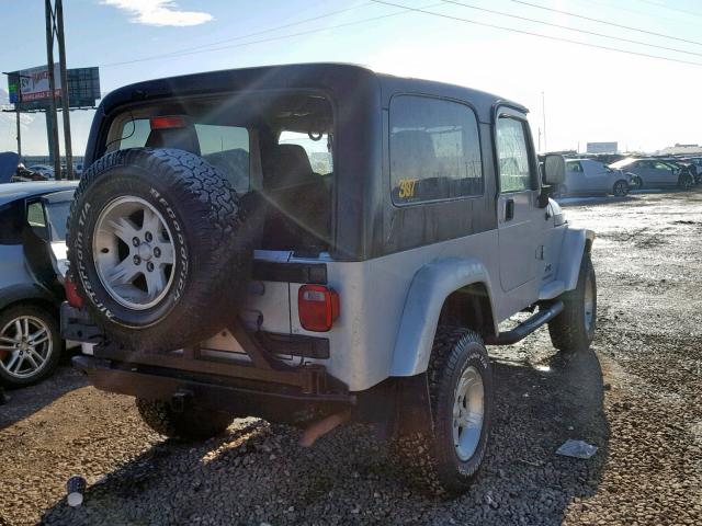 1J4FA44SX6P762661 - 2006 JEEP WRANGLER / SILVER photo 4