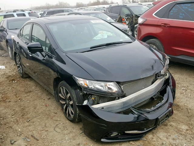 19XFB2F94EE011863 - 2014 HONDA CIVIC EXL BLACK photo 1