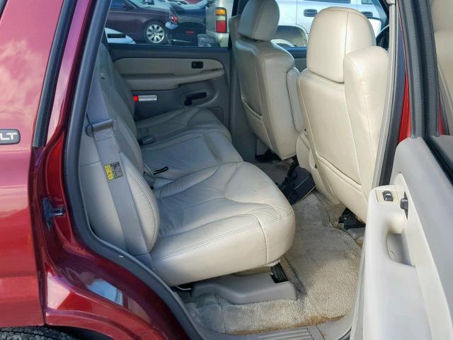 1GKEC13T31R181427 - 2001 GMC YUKON MAROON photo 6