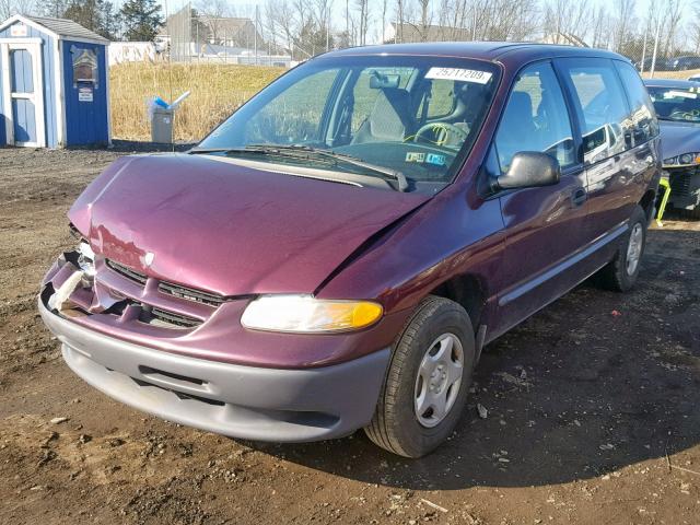 2B4FP2538XR398043 - 1999 DODGE CARAVAN MAROON photo 2