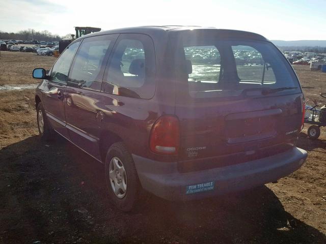 2B4FP2538XR398043 - 1999 DODGE CARAVAN MAROON photo 3