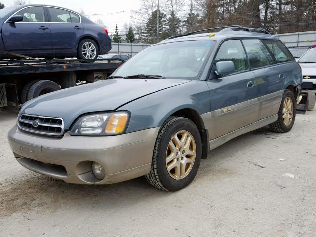 4S3BH686117646346 - 2001 SUBARU LEGACY OUT GREEN photo 2