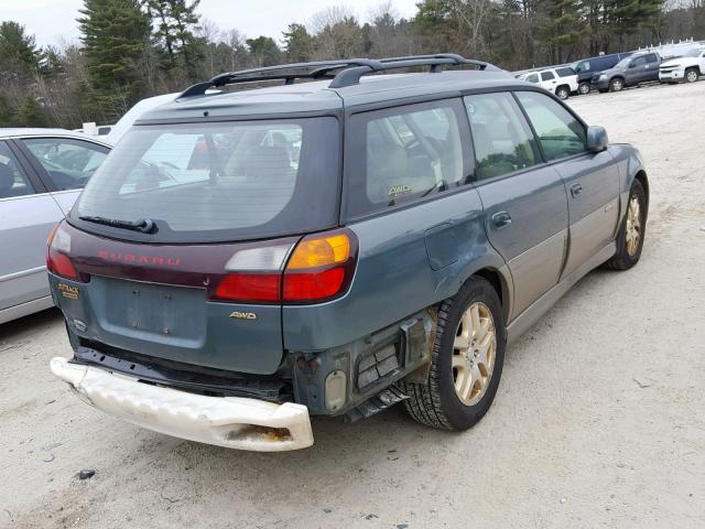 4S3BH686117646346 - 2001 SUBARU LEGACY OUT GREEN photo 4