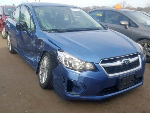 JF1GJAD66EH020719 - 2014 SUBARU IMPREZA PR BLUE photo 1