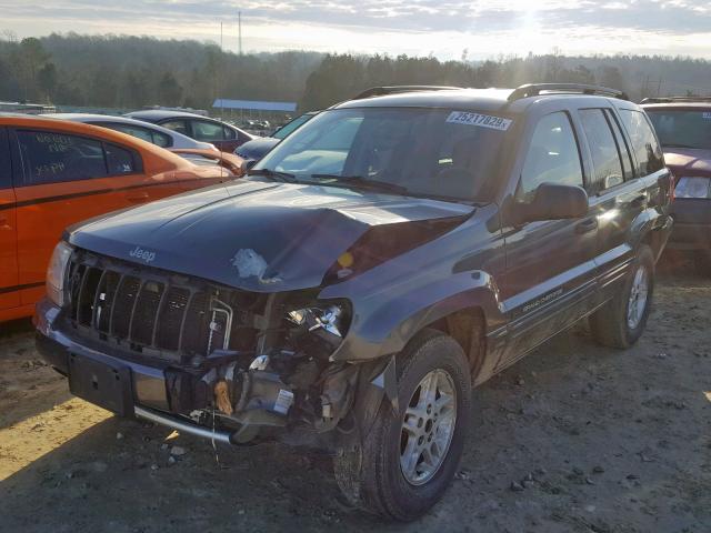 1J4GW48S34C256688 - 2004 JEEP GRAND CHER GRAY photo 2