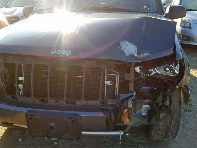 1J4GW48S34C256688 - 2004 JEEP GRAND CHER GRAY photo 9