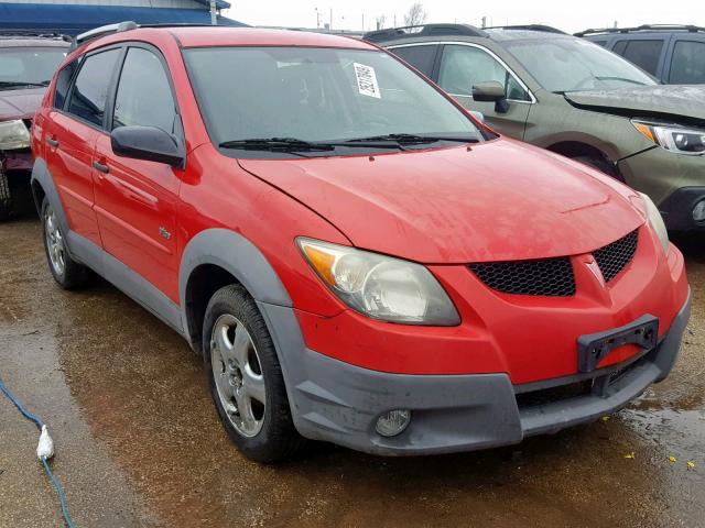 5Y2SL628X3Z446906 - 2003 PONTIAC VIBE RED photo 1