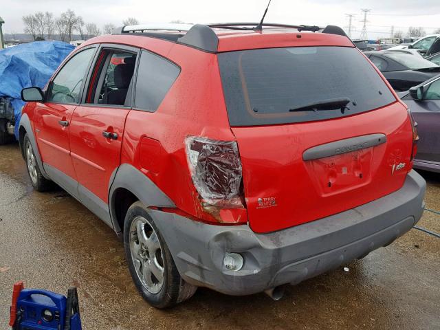 5Y2SL628X3Z446906 - 2003 PONTIAC VIBE RED photo 3