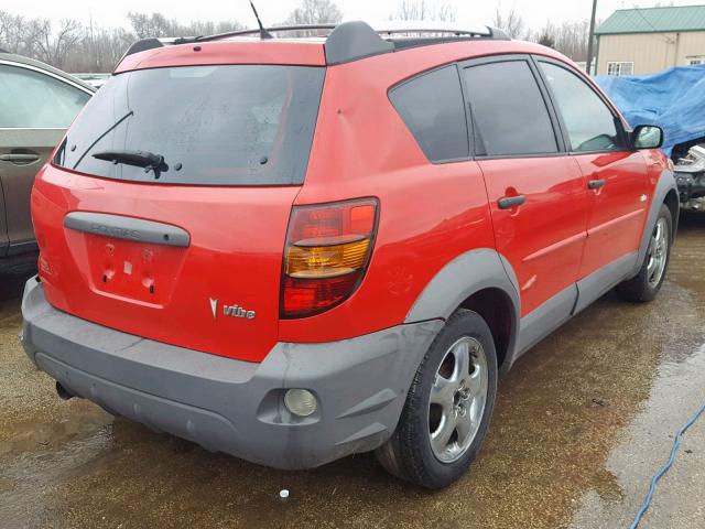 5Y2SL628X3Z446906 - 2003 PONTIAC VIBE RED photo 4