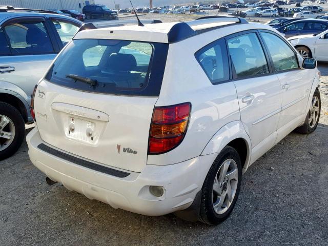 5Y2SL63885Z409807 - 2005 PONTIAC VIBE WHITE photo 4