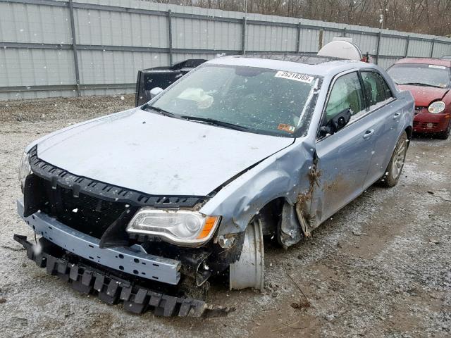 2C3CCAAG9DH697633 - 2013 CHRYSLER 300 BLUE photo 2