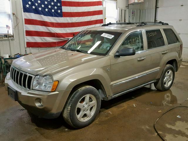 1J8HR58N55C729874 - 2005 JEEP GRAND CHER TAN photo 2