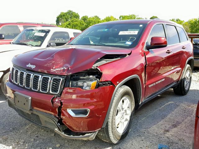 1C4RJEAG2HC950206 - 2017 JEEP GRAND CHER MAROON photo 2