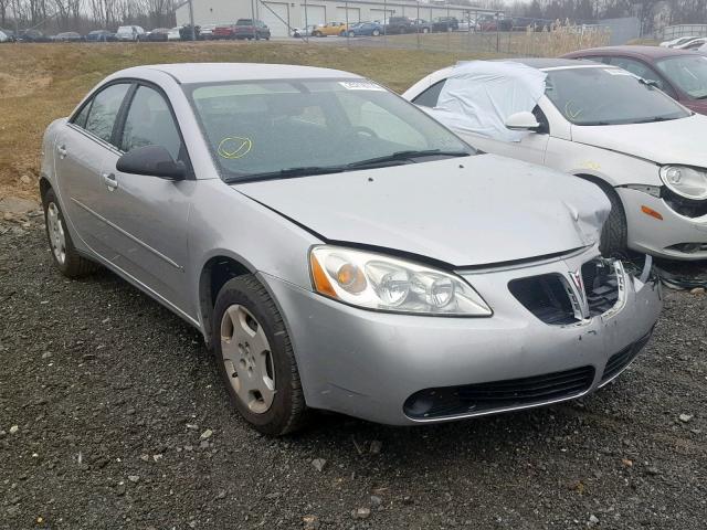 1G2ZF58B574124880 - 2007 PONTIAC G6 VALUE L SILVER photo 1